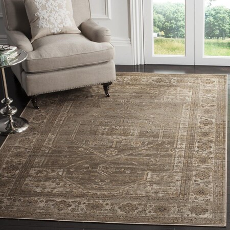 Safavieh Vintage Large Rectangle Area Rug, Mouse - 8 ft. x 11 ft.-2 in. VTG116-3110-8